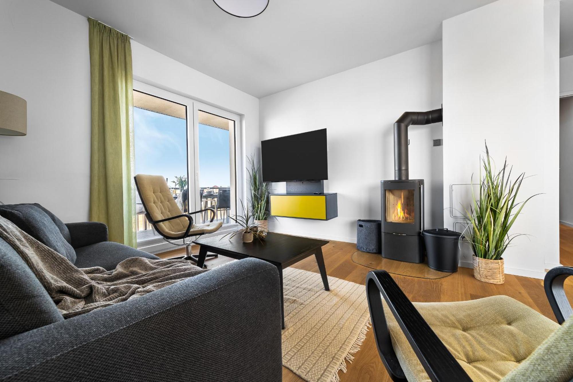 Ocean Star- 1 Og, Balkon, Hafenblick, Kamin Apartment Olpenitz Exterior photo